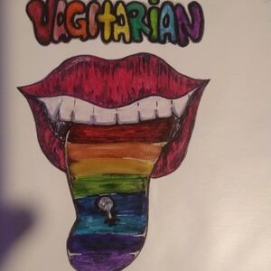 Colorful Vegetarian Art Print